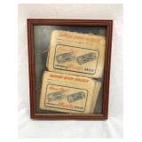 FRAMED MERITA BREAD RATION BOOK HOLDER