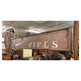 CLOSE UP VIEW W/MILK GLASS LETTERS 