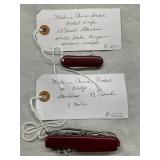 Lot# 209 - Two Red Stainless Steel Pocke