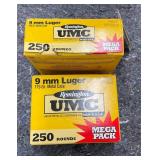 Lot# 21 - 500 Rounds of Remington UMC 9m