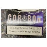 Lot# 25 - Box of 20 Rounds Cor-Bon .44 S