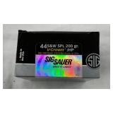 Lot# 31 - Box of Sig Sauer .44 S&W SPL 2