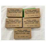 Lot# 109 - Five Boxes of 5.56mm MK318 Mo