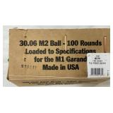 Lot# 111 - Box of 100 Rounds 30-06 M2 Ba