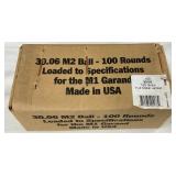 Lot# 111a - 100-Round Box of 30-06 M2 Ba