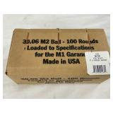 Lot# 111b - Box of 100 Rounds 30-06 M2 B