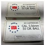 Lot# 158 - 40 Rounds of 5.56x45mm Calibe