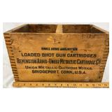 Lot# 227 - Wooden Ammunition Box with Re