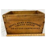 Lot# 238b - Wooden Ammo Crate with Stenc