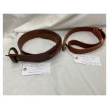 Lot# 542 - Leather Cartridge Belt and Ri