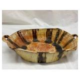 13X2.5" POTTERY MULTI COLOR DISH