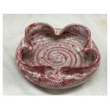 6" COLE POTTERY BERRY GLAZE DISH