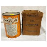 OLD STOCK 4PD OVALTINE BOX W/ ORIG. BOX