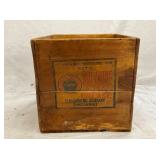 EARLY WOODEN STANDARD OIL GREASE BOX 9X9