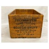 BOWERS WOODEN NUFF BOX 13X7