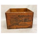 WOODEN SUNSWEET PRUNES BOX 14X8