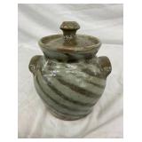 7" BB CRAIG SWIRL POTTERY JAR