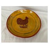 10" 1977 POTTERY CHARGER W/ CHICKEN