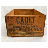WOODEN CADET PRUNES BOX 15X6