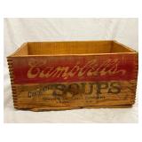 WOODEN CAMPBELLS SOUP BOX 18X8