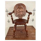 ORNATE CARVED ARM CHAIR