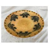 16" DANCING TURTLE PLATTER