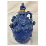 8" SIGNED STACY LAMBERT MULTI FACE JUG 