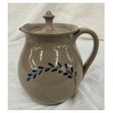 8" JUGTOWN POTTERY PITCHER W/ LID