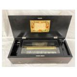 Swiss Cylinder Music Box with Glass View