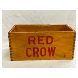 WOODEN RED CROW BOX 10X7