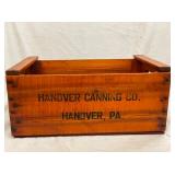 WOODEN HANOVER CANNING BOX 20X9