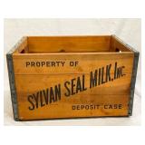 WOODEN SYLVAN SEAL MILK BOX 17X10
