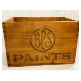 WOODEN BPS PAINTS BOX 19X12