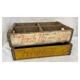 7-UP & COCA-COLA CRATES 