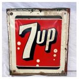 1962 SST EMB. 7-UP SIGN 
