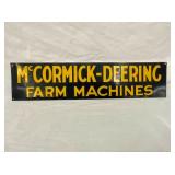 MC CORMICK DEERING FARM MACHINES SIGN