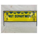MR. PEANUT NUT DEPARTMENT RACK SIGN