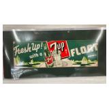 FRAMED 7UP CB SIGN