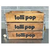 LOLLI POP WOODEN CRATES