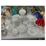 VARIOUS PIECES CUT GLASS