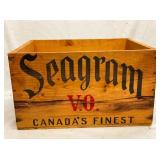 SEAGRAM CANADIAN WHISKEY WOODEN BOX 