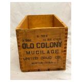 OLD COLONY DOVETAILED WOODEN BOX 