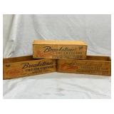 (3) BREAKSTONE CREAM CHEESE BOXES 