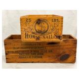 HORSE MILLS & ANCHOVIES BOXES 