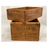 SULTAN BLACKINGS & GOLD MEDAL BOXES 