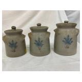 RE ALBRIGHT POTTERY CANISTER SET
