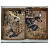 COSTUME JEWELRY BELTS, CUFF LINKS, ETC. 