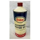 1QT. ESSO OUTBOARD MOTOR OIL CONE TOP