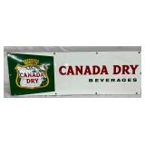 30″ x 10″ Single-Sided Porcelain Canada Dry Advertising Sign