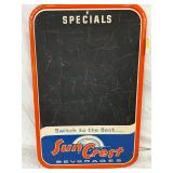 20″ x 30″ Suncrest Beverages Embossed Chalkboard Sign